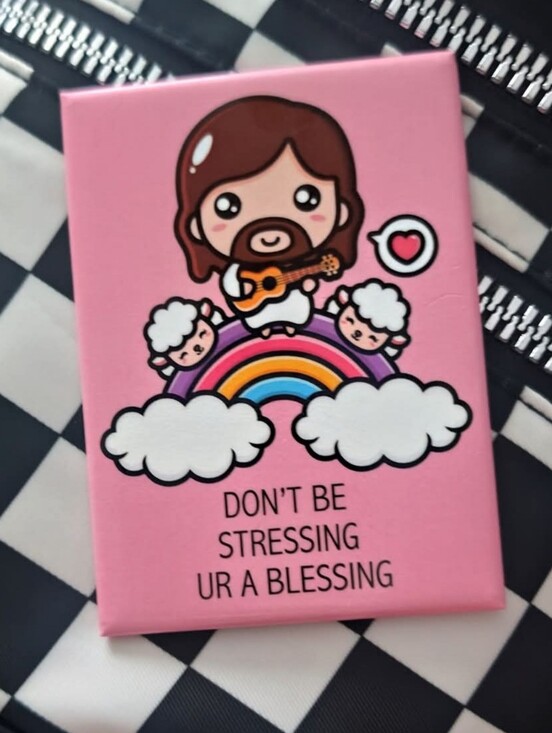 Other - Cute Pink Inspirational Wall Art - 'Don't Be Stressing Ur A Blessing'